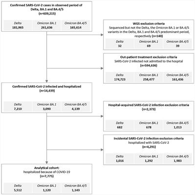 Comparing COVID-19 severity in patients hospitalized for community-associated Delta, BA.1 and BA.4/5 variant infection